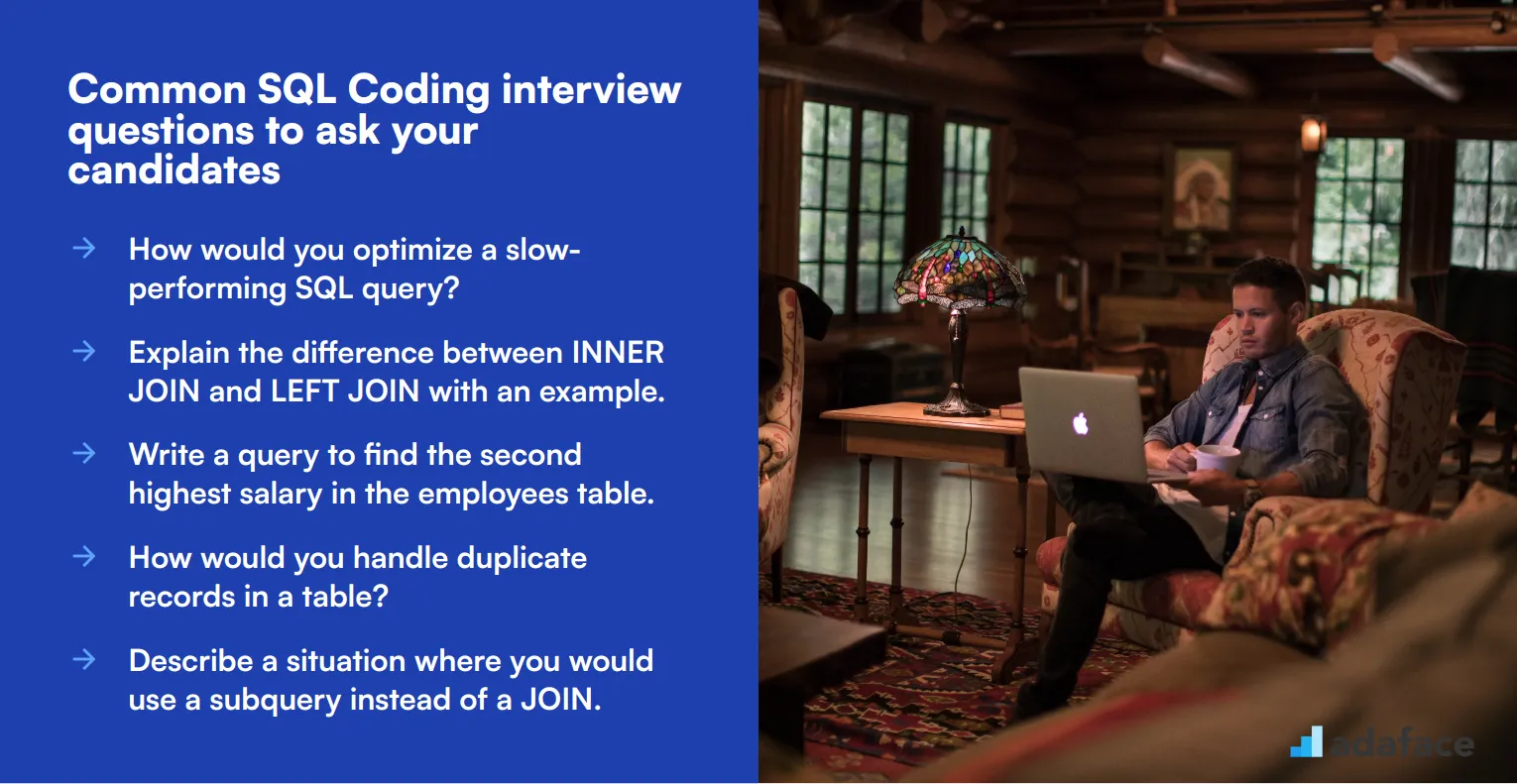 10 common SQL Coding interview questions to ask your candidates