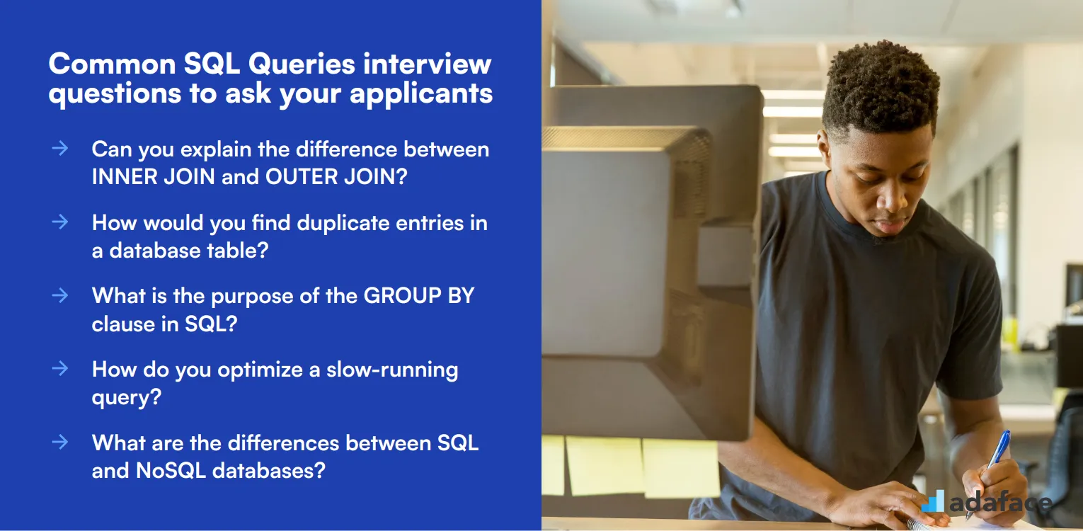 10 common SQL Queries interview questions to ask your applicants