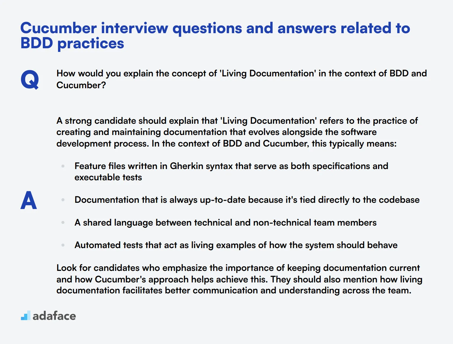 9 Cucumber interview questions and answers related to BDD practices