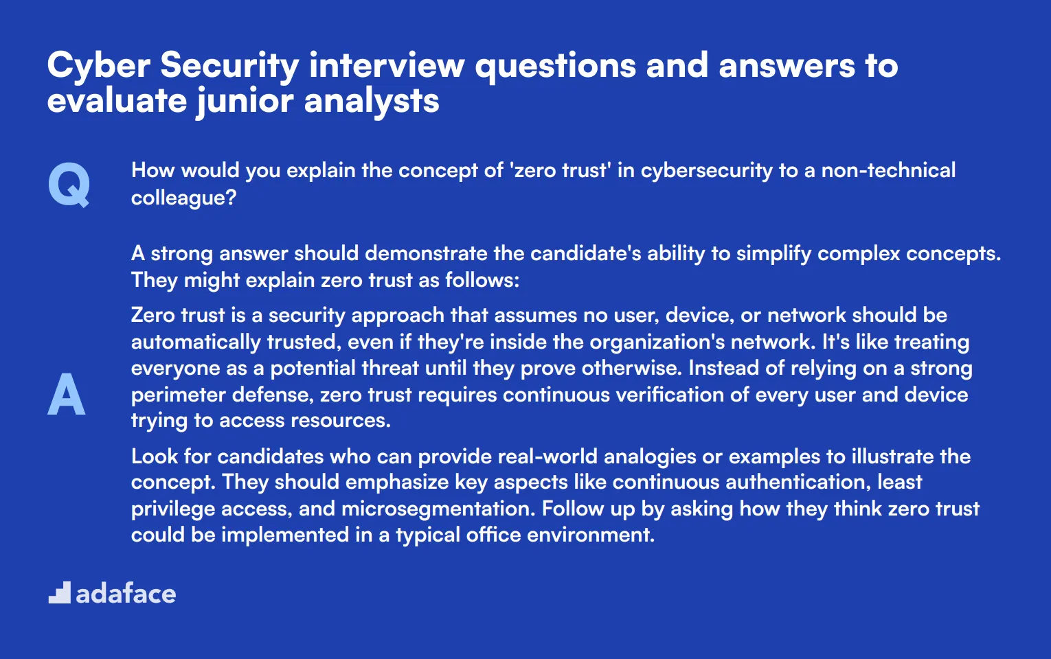 8 Cyber Security interview questions and answers to evaluate junior analysts