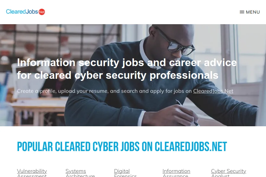 CyberSecJobs screenshot