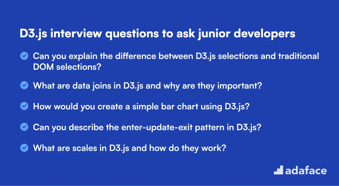 20 D3.js interview questions to ask junior developers