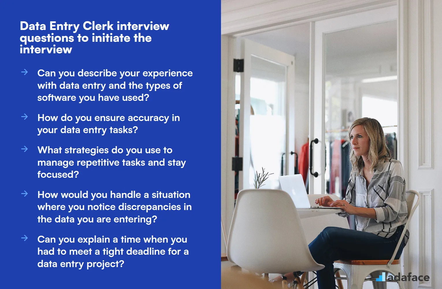 10 Data Entry Clerk interview questions to initiate the interview