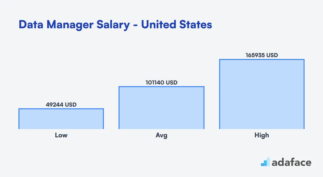 Data Manager Salary in the United States