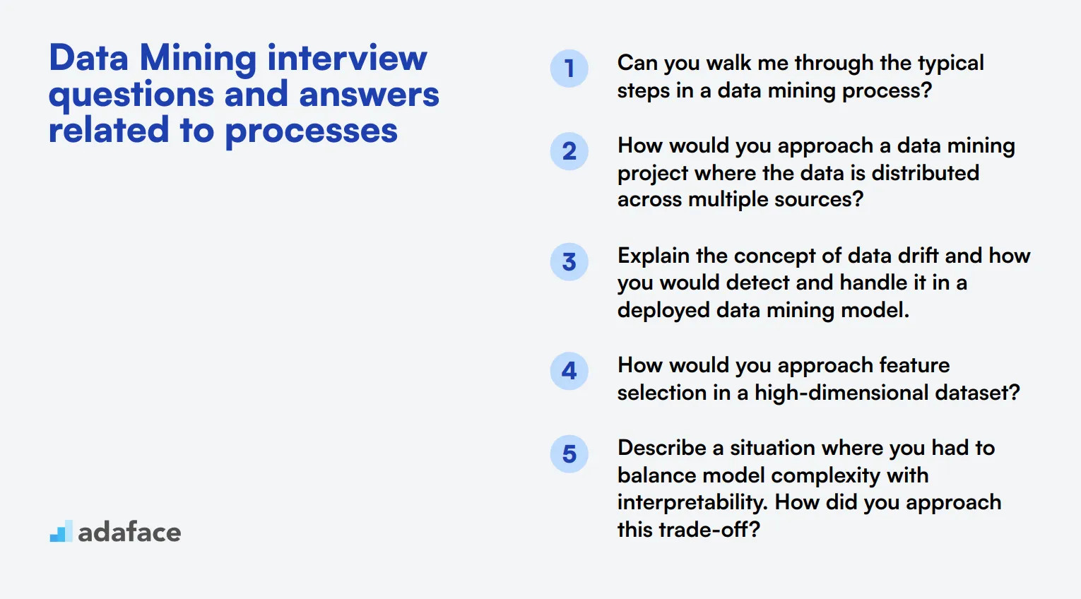 7 Data Mining interview questions and answers related to processes