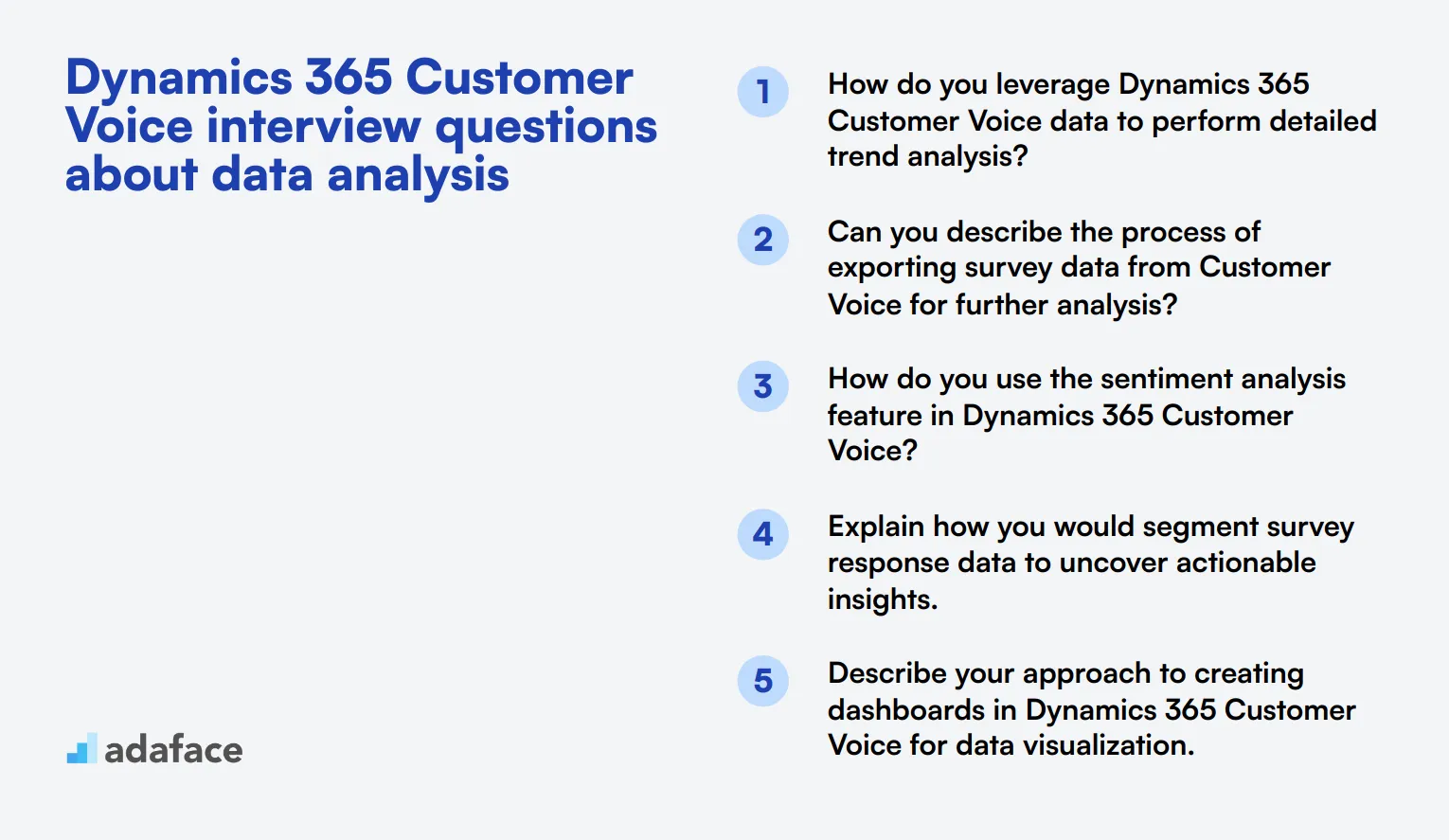 12 Dynamics 365 Customer Voice interview questions about data analysis