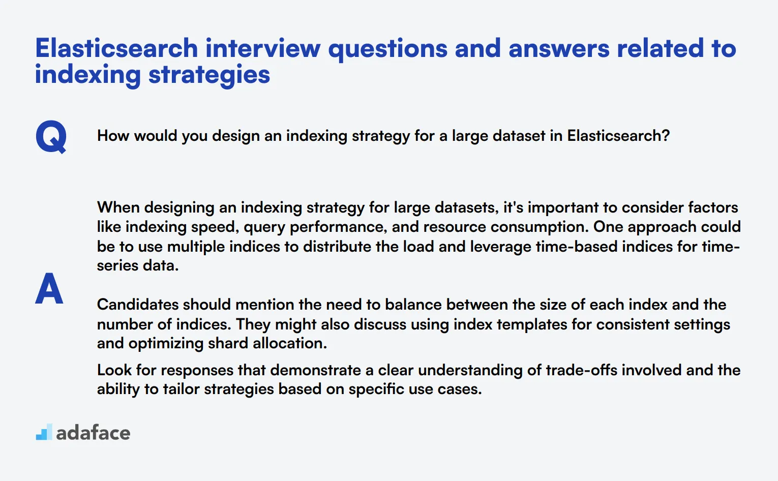 9 Elasticsearch interview questions and answers related to indexing strategies