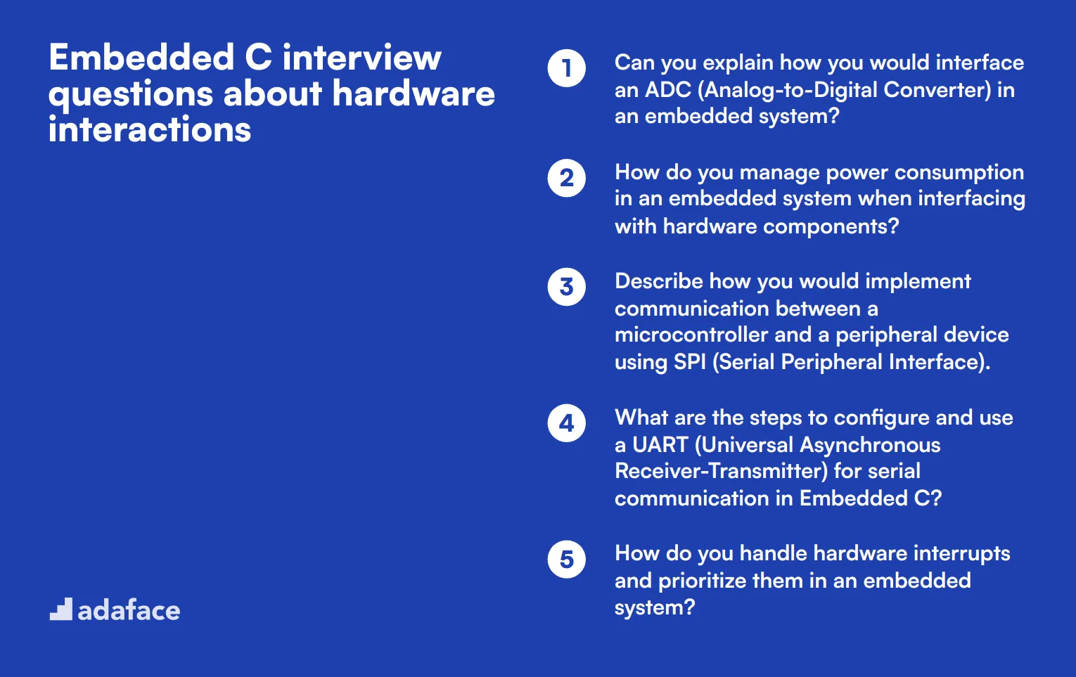 14 Embedded C interview questions about hardware interactions