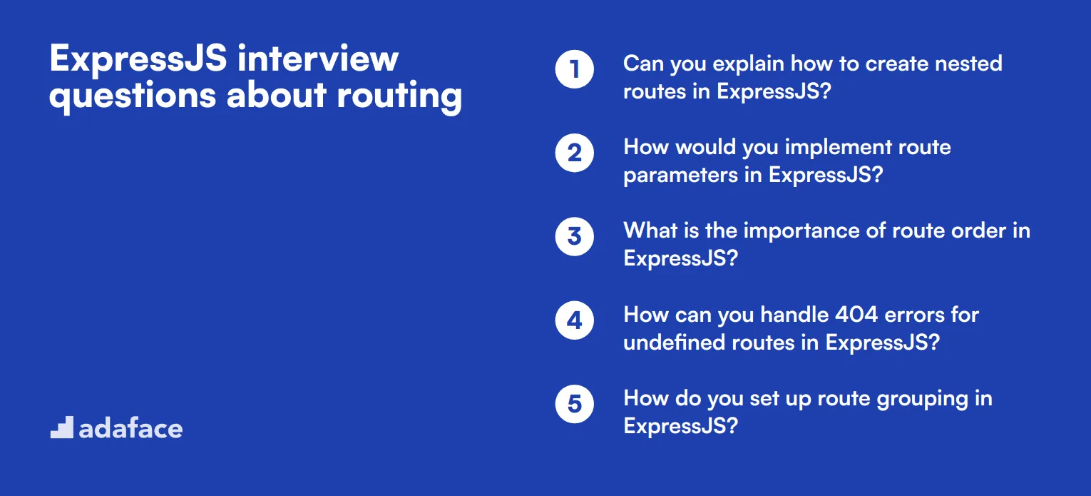 12 ExpressJS interview questions about routing