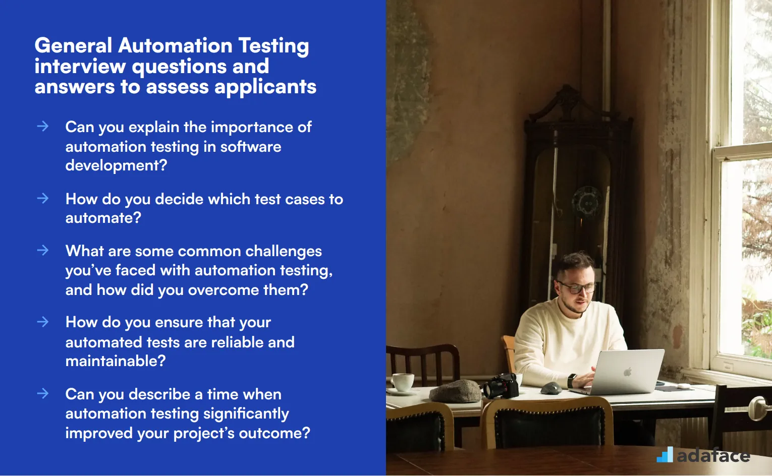 8 general Automation Testing interview questions and answers to assess applicants