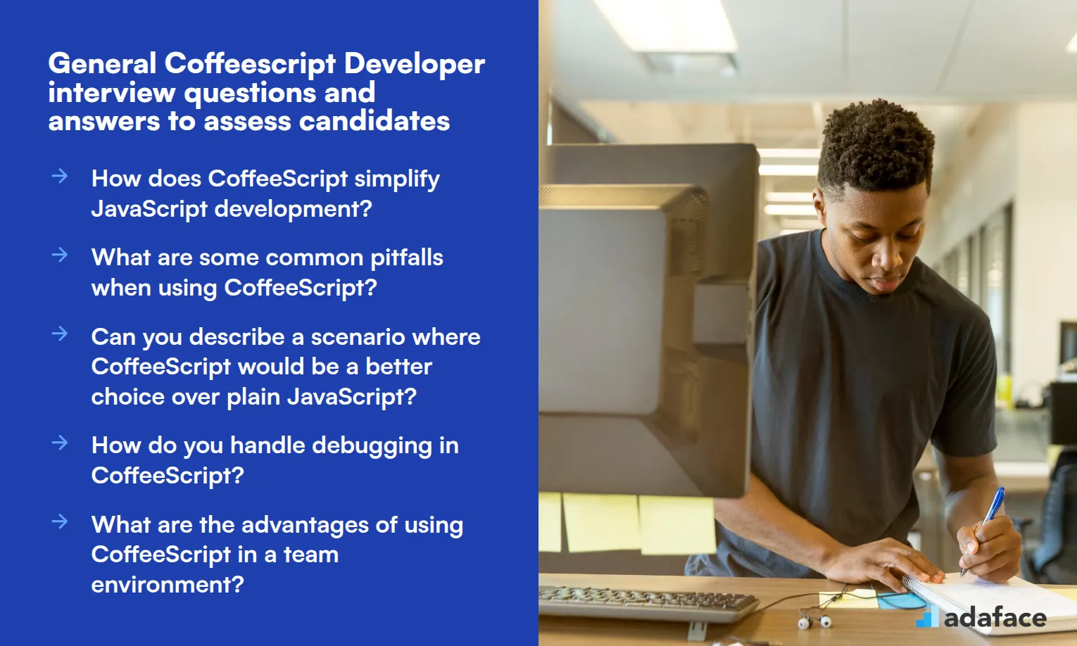 5 general Coffeescript Developer interview questions and answers to assess candidates