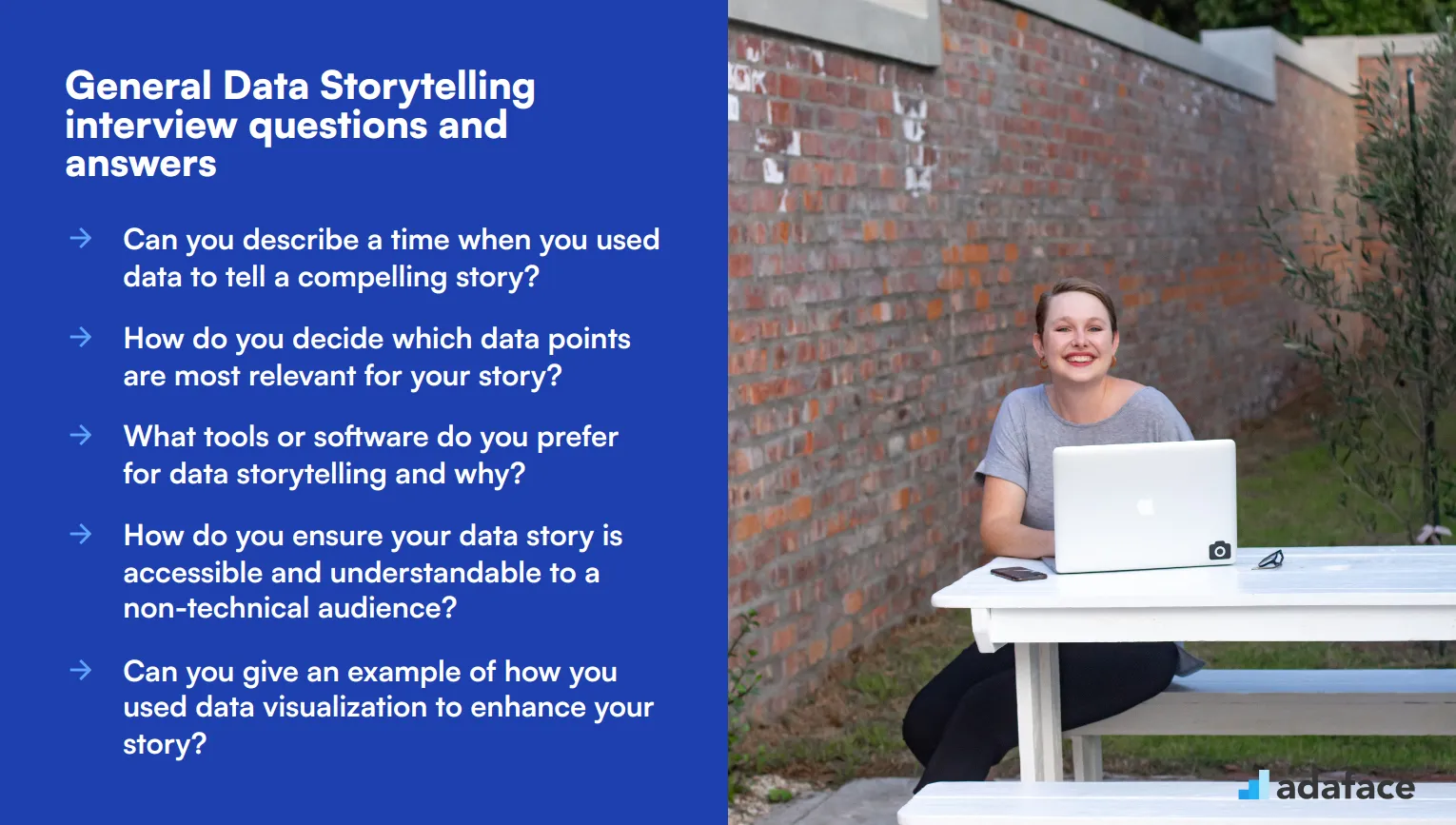 8 general Data Storytelling interview questions and answers