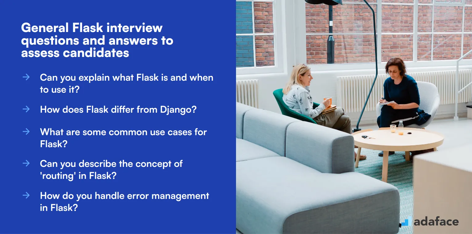 7 general Flask interview questions and answers to assess candidates