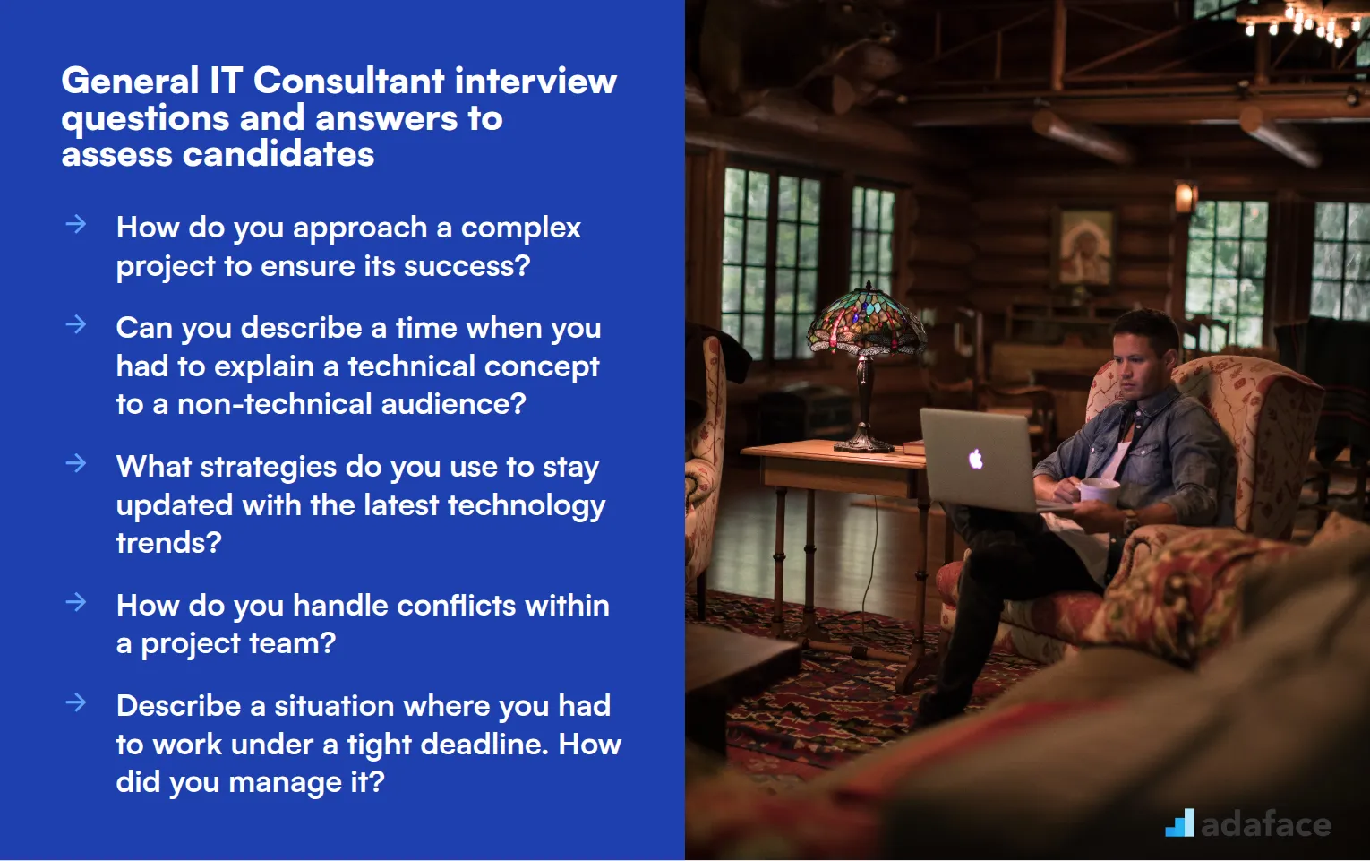 8 general IT Consultant interview questions and answers to assess candidates