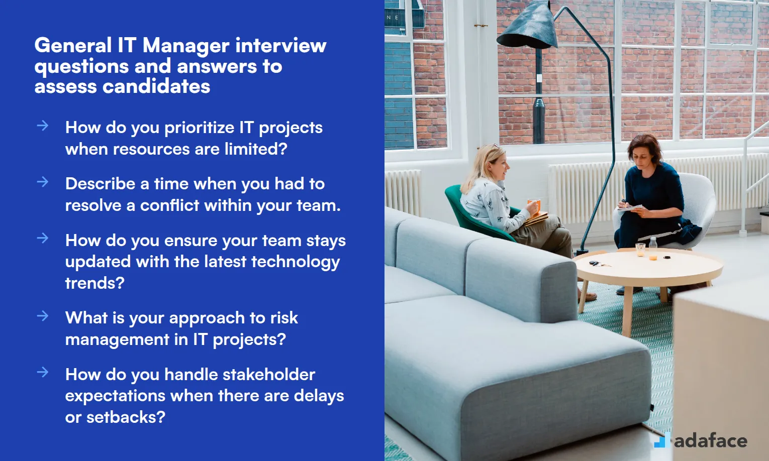 7 general IT Manager interview questions and answers to assess candidates