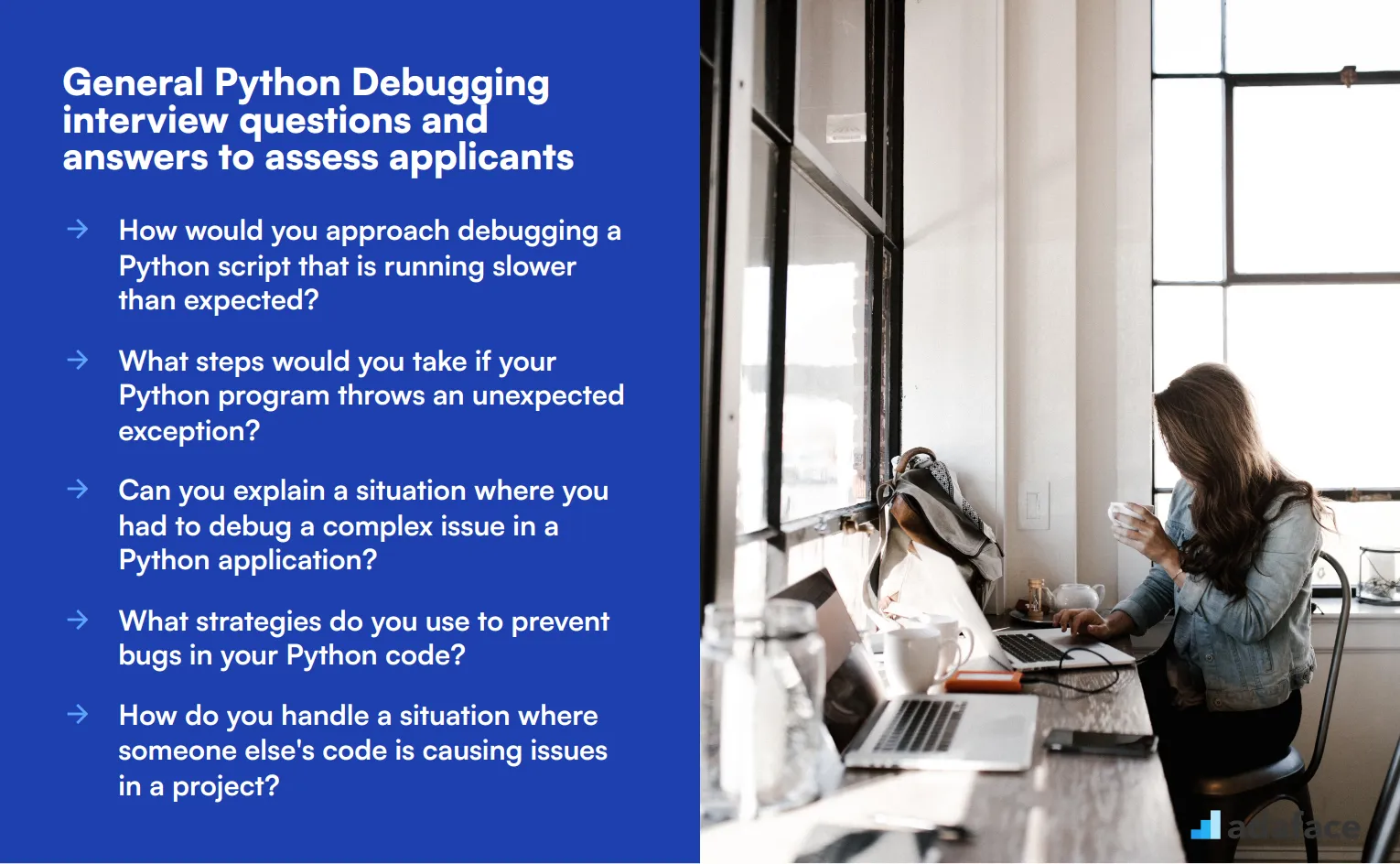 8 general Python Debugging interview questions and answers to assess applicants