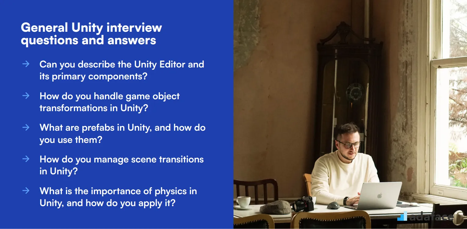 8 general Unity interview questions and answers