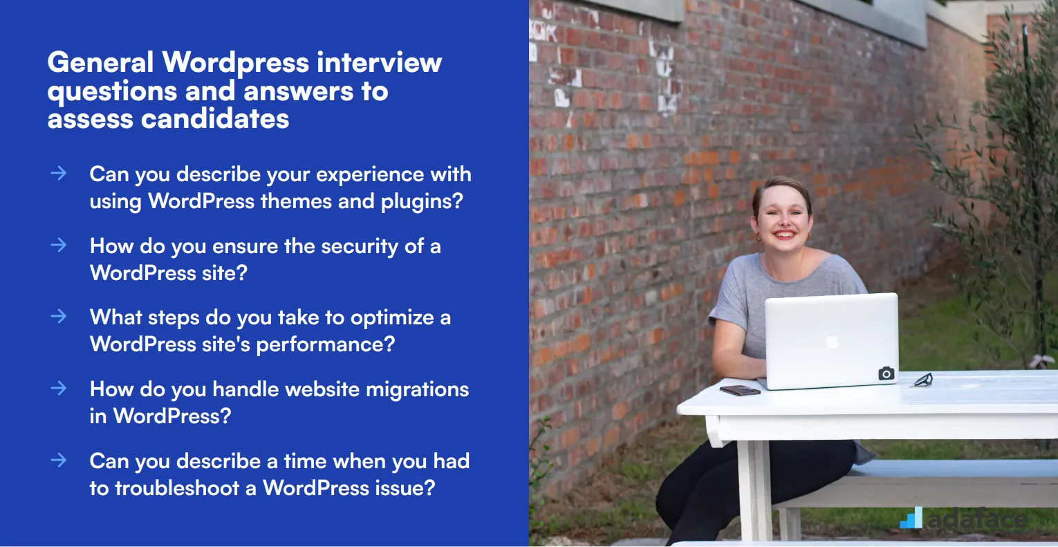 8 general Wordpress interview questions and answers to assess candidates