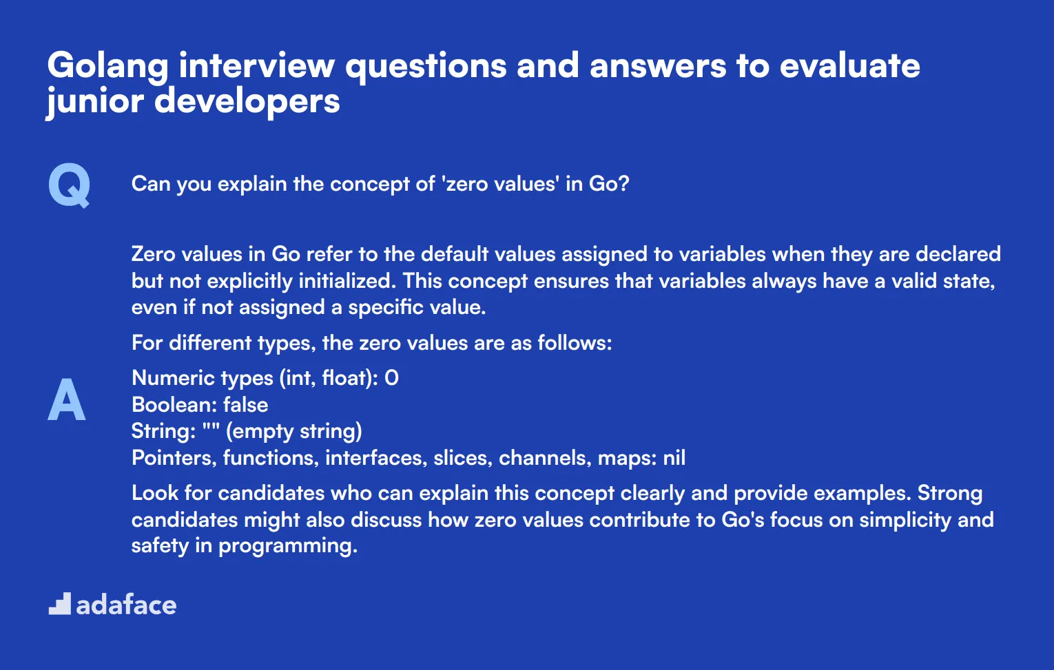 8 Golang interview questions and answers to evaluate junior developers