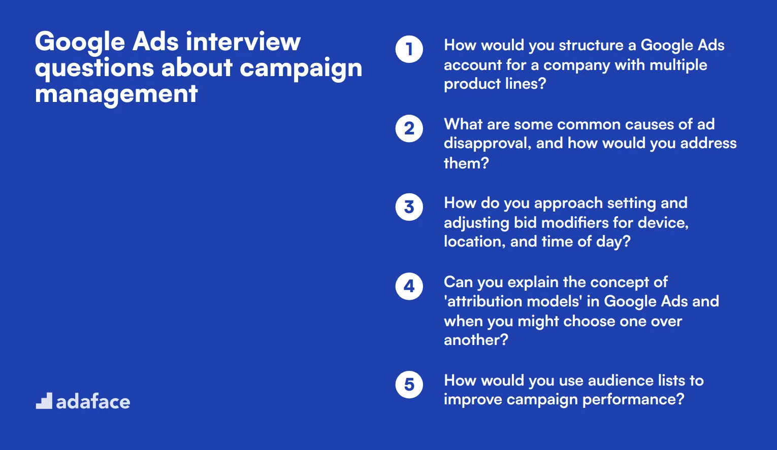 12 Google Ads interview questions about campaign management