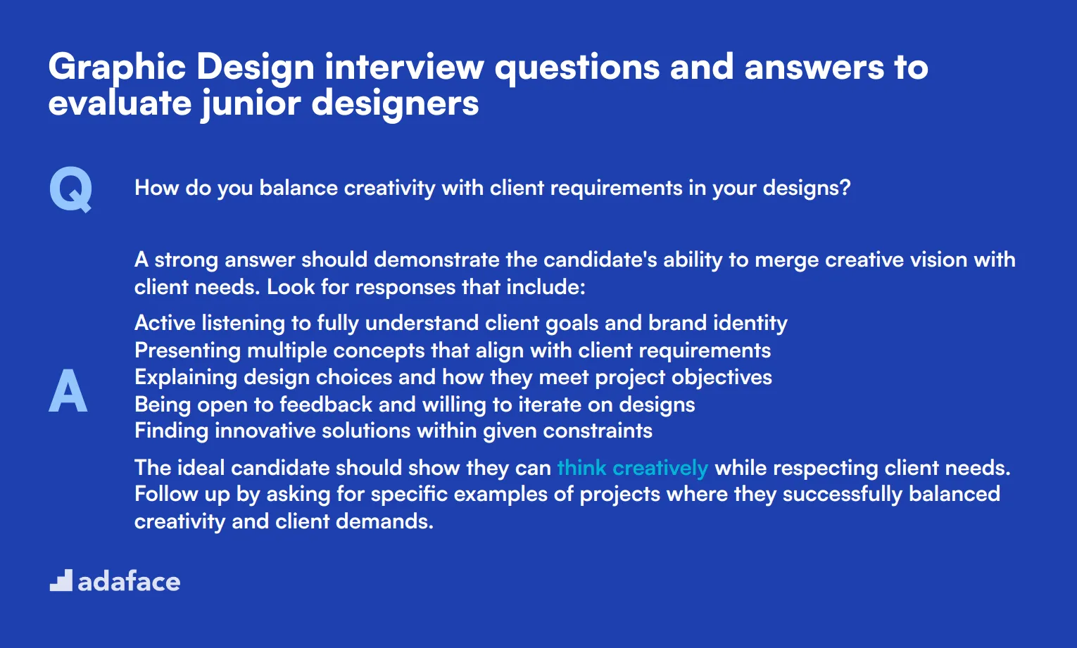 9 Graphic Design interview questions and answers to evaluate junior designers