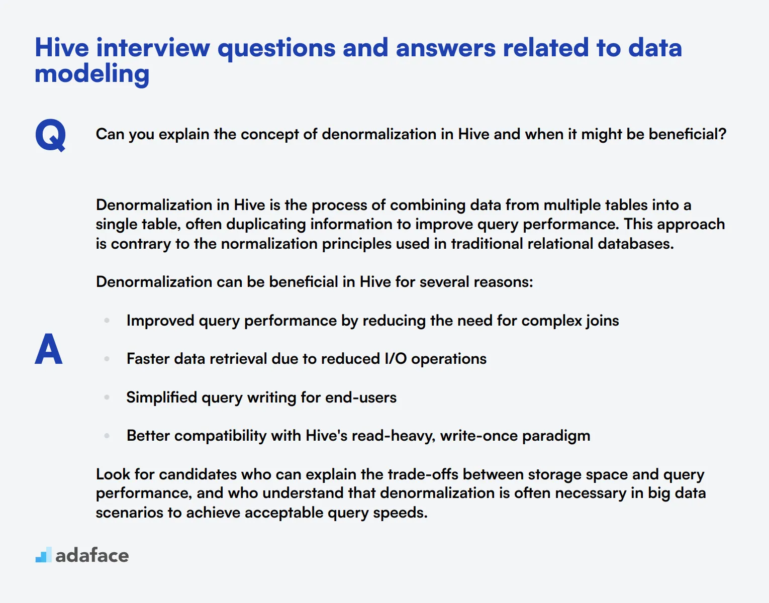 9 Hive interview questions and answers related to data modeling