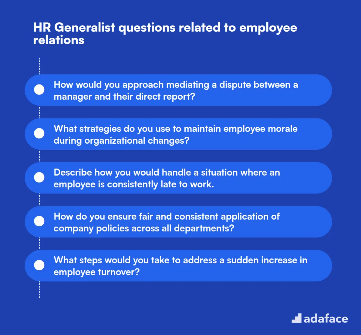 12 HR Generalist questions related to employee relations