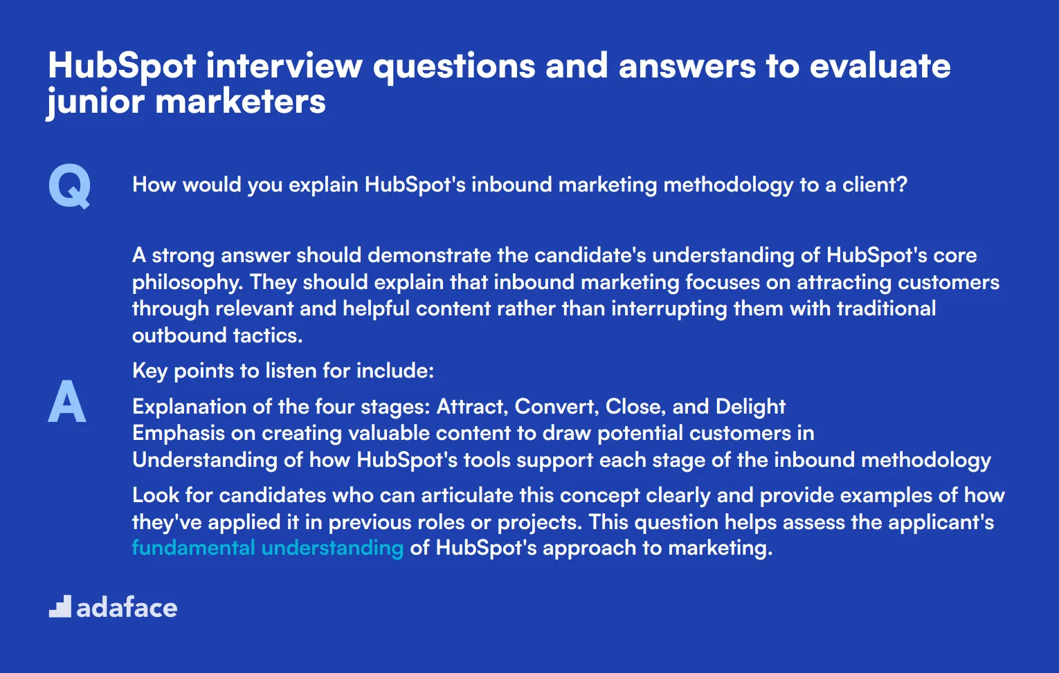 8 HubSpot interview questions and answers to evaluate junior marketers