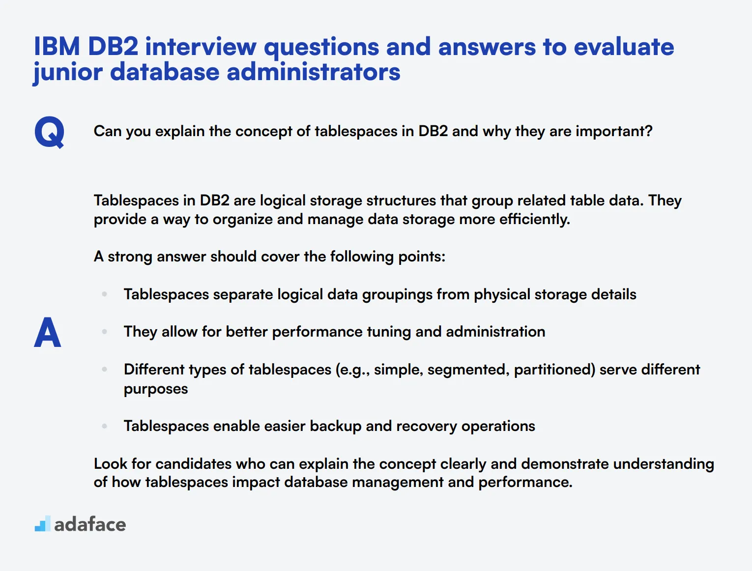 8 IBM DB2 interview questions and answers to evaluate junior database administrators