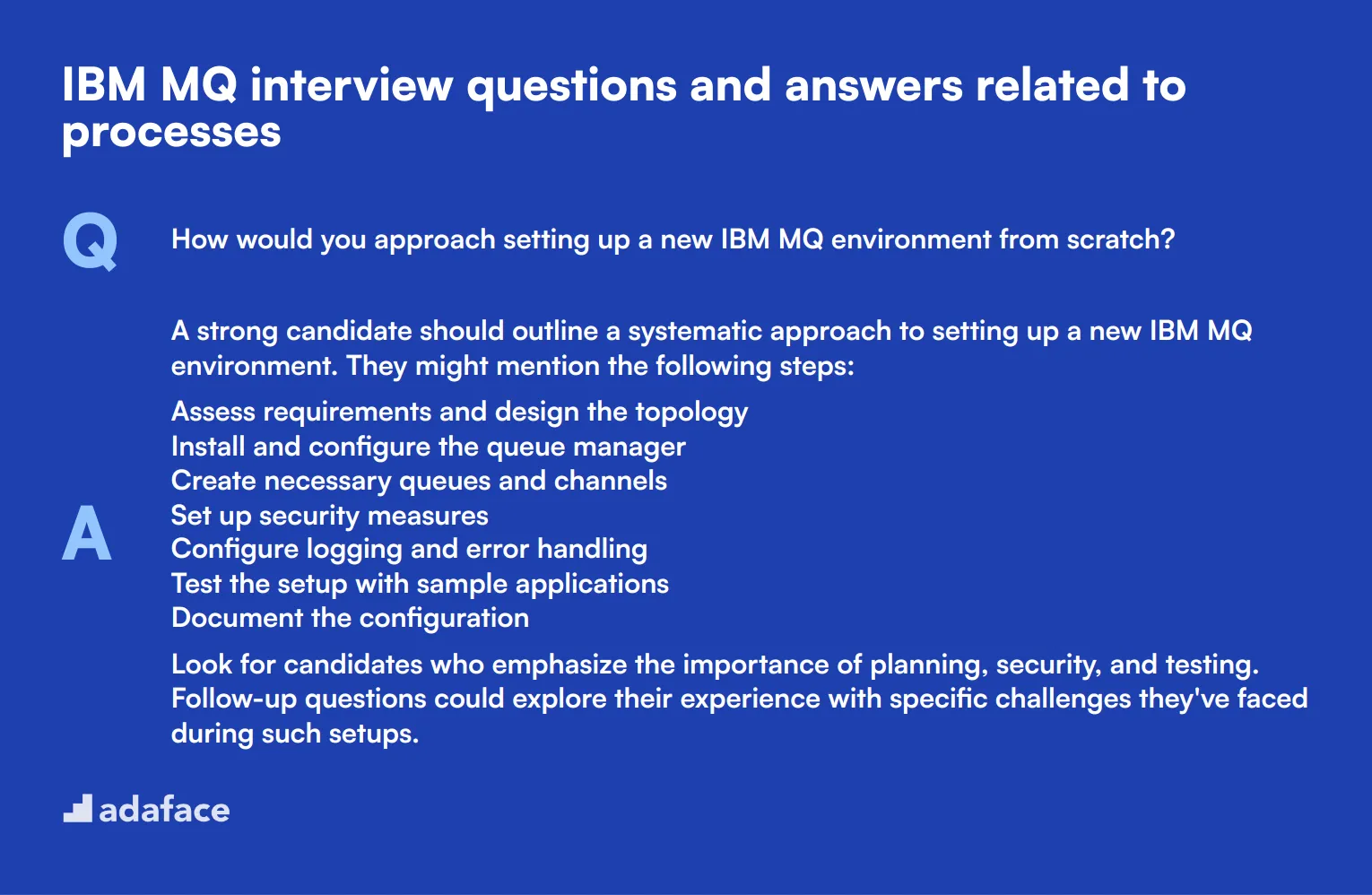 8 IBM MQ interview questions and answers related to processes