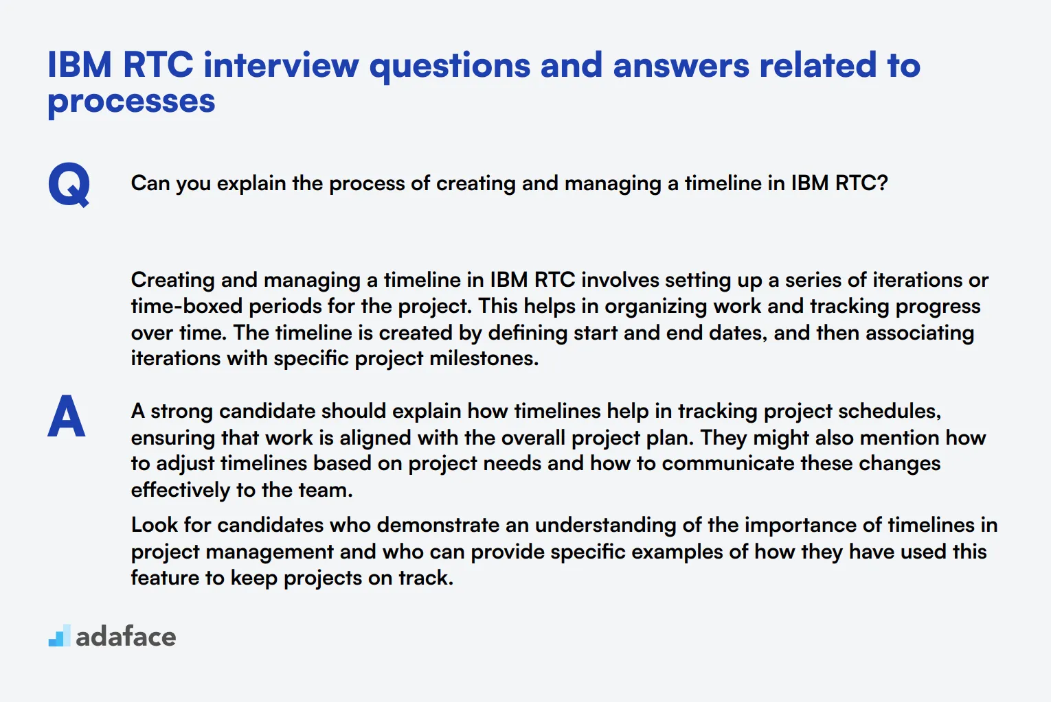 7 IBM RTC interview questions and answers related to processes