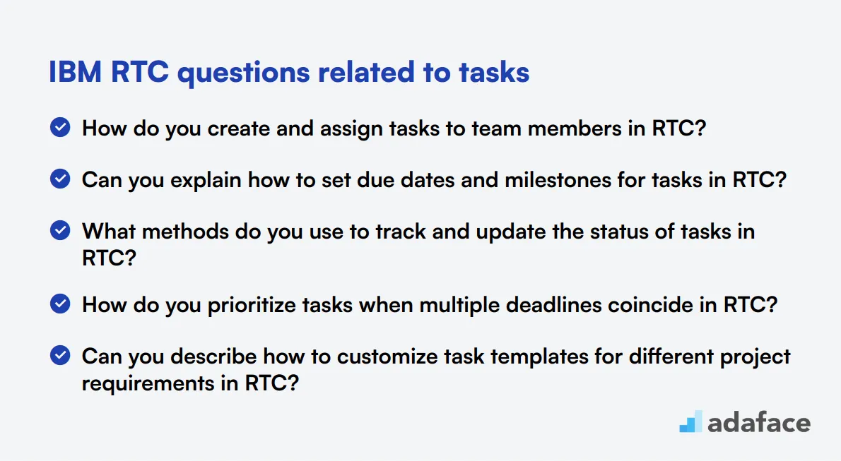 10 IBM RTC questions related to tasks