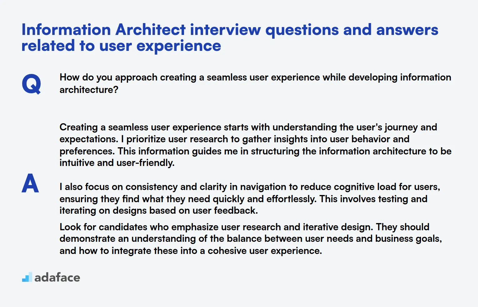 8 preguntas y respuestas de entrevistas de arquitectos de la información relacionadas con la experiencia del usuario