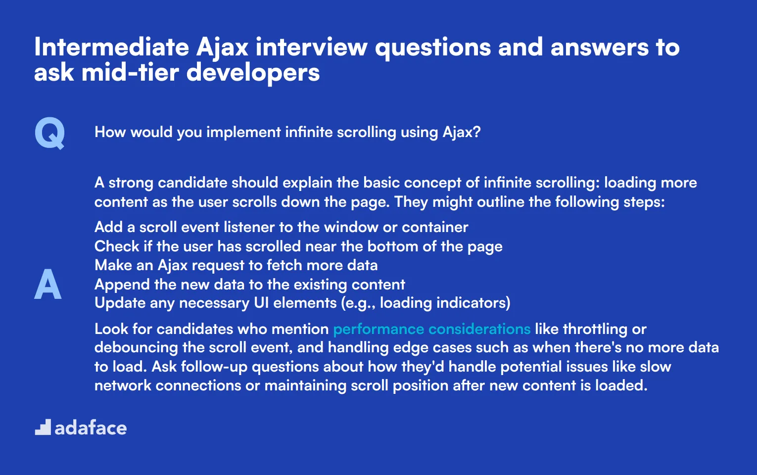 10 intermediate Ajax interview questions and answers to ask mid-tier developers