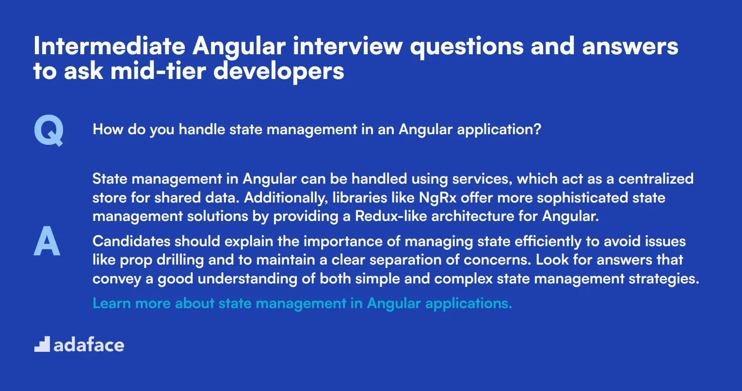 10 intermediate Angular interview questions and answers to ask mid-tier developers