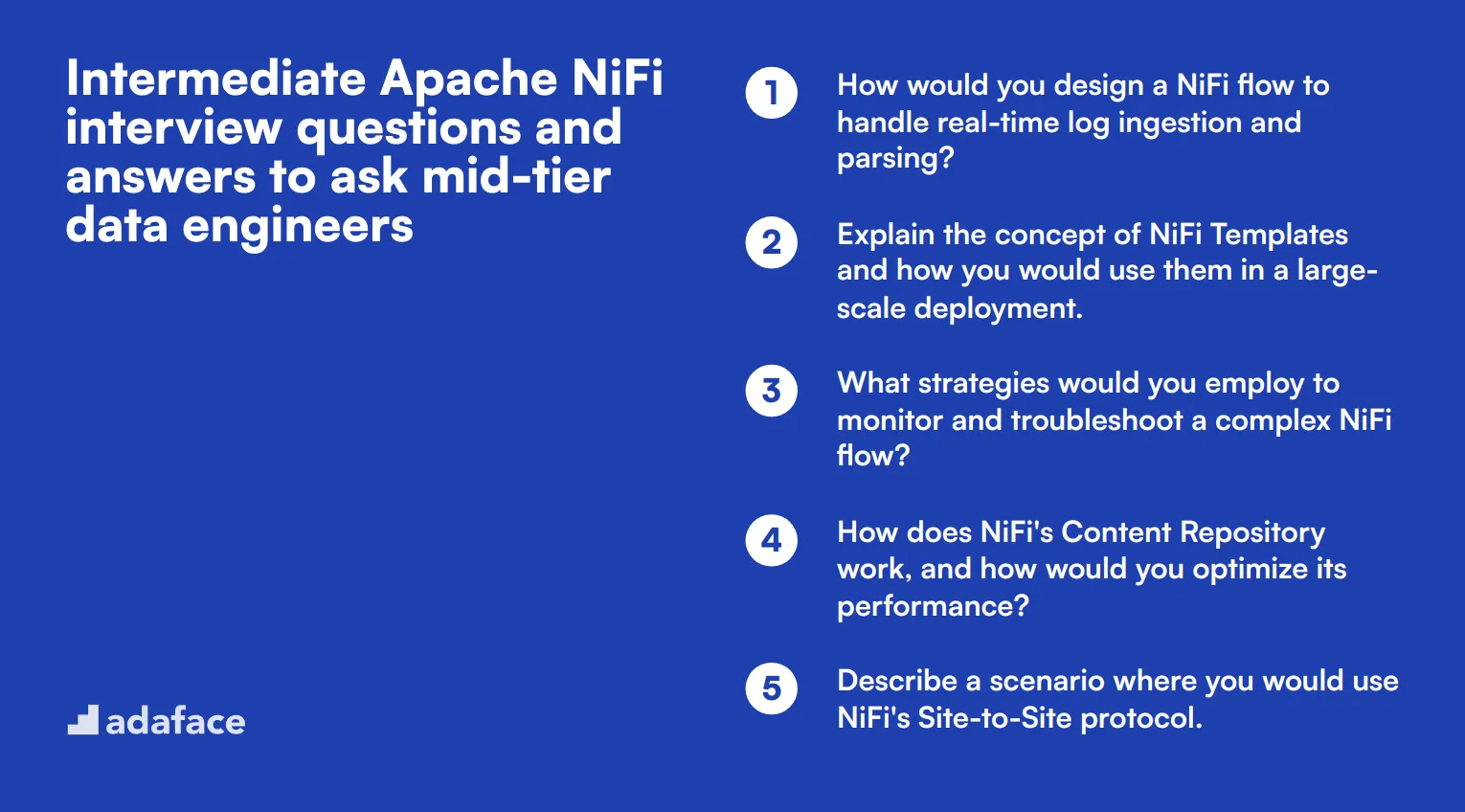 15 intermediate Apache NiFi interview questions and answers to ask mid-tier data engineers