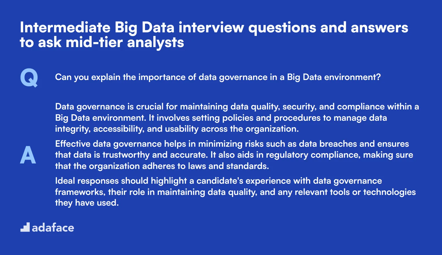 10 intermediate Big Data interview questions and answers to ask mid-tier analysts