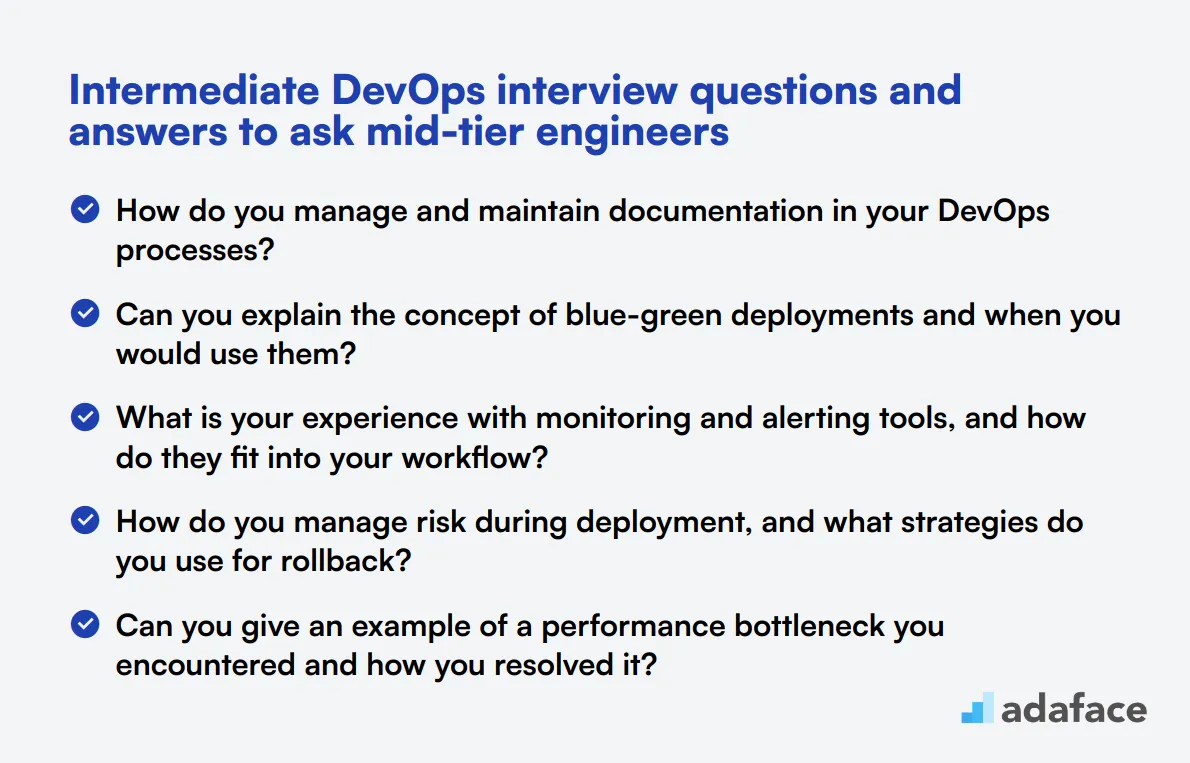 15 intermediate DevOps interview questions and answers to ask mid-tier engineers