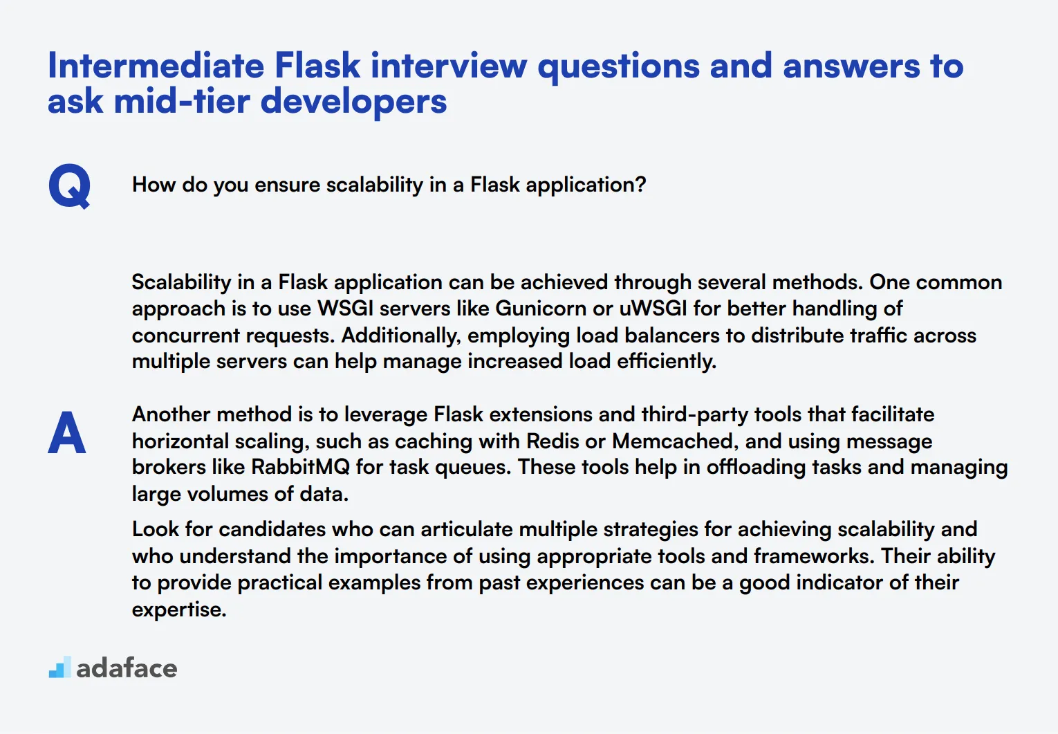 10 intermediate Flask interview questions and answers to ask mid-tier developers