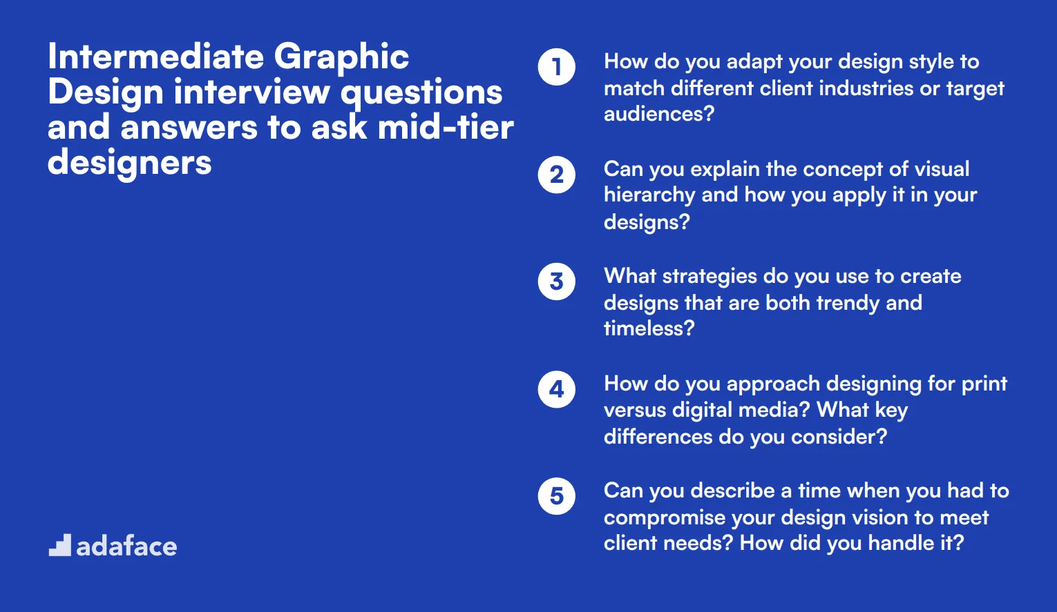 18 intermediate Graphic Design interview questions and answers to ask mid-tier designers