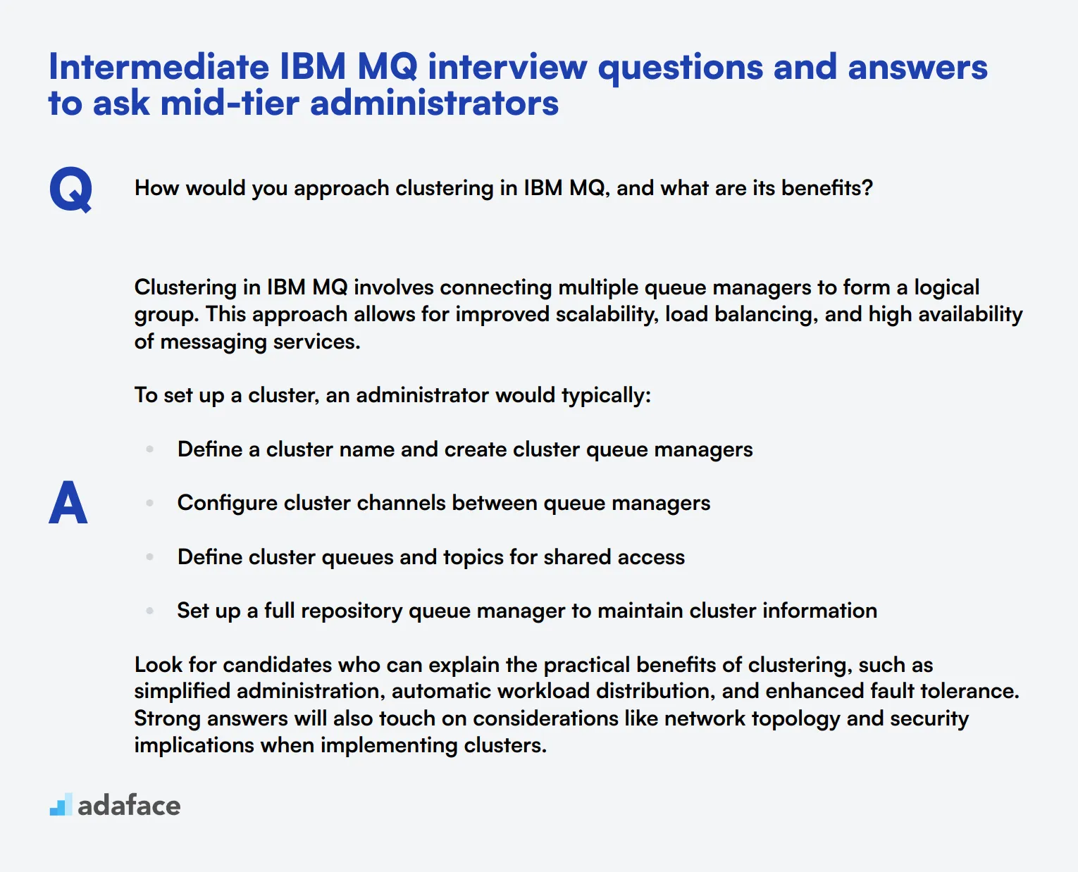 10 intermediate IBM MQ interview questions and answers to ask mid-tier administrators