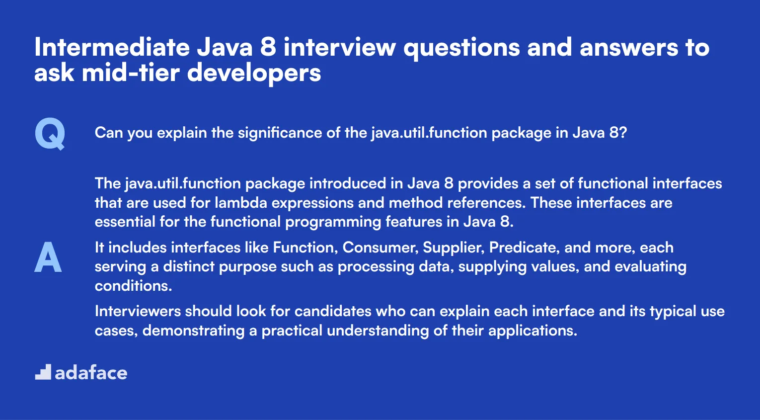 10 intermediate Java 8 interview questions and answers to ask mid-tier developers