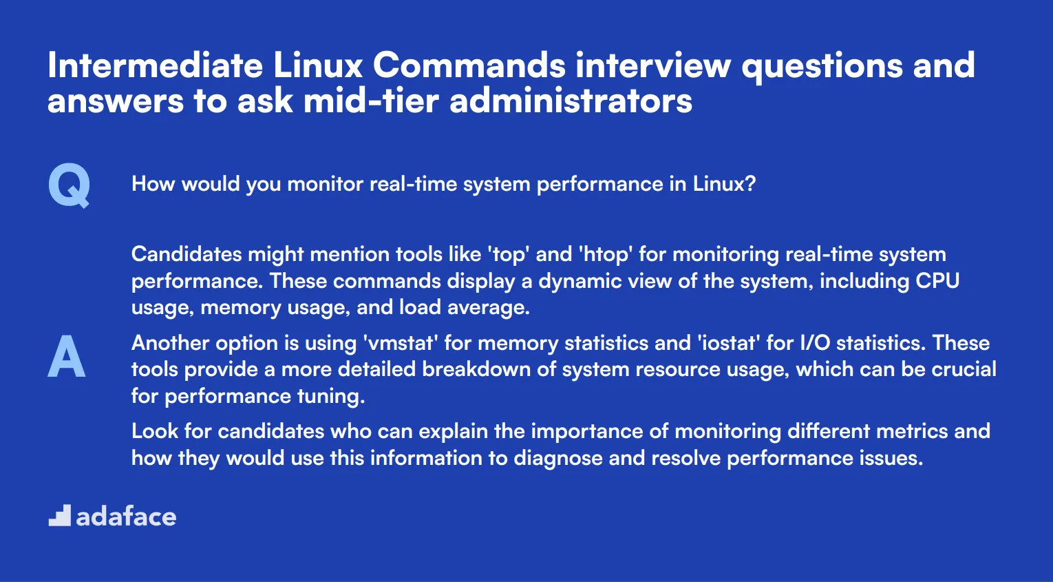 10 intermediate Linux Commands interview questions and answers to ask mid-tier administrators