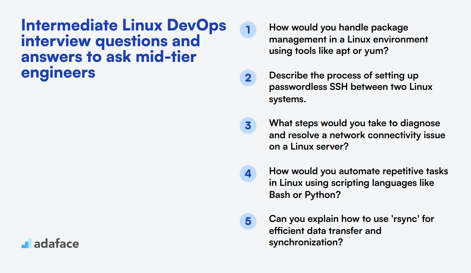 15 intermediate Linux DevOps interview questions and answers to ask mid-tier engineers