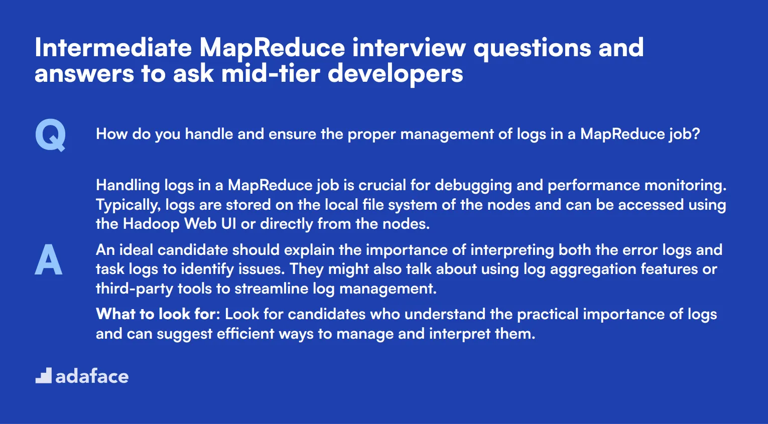 10 intermediate MapReduce interview questions and answers to ask mid-tier developers