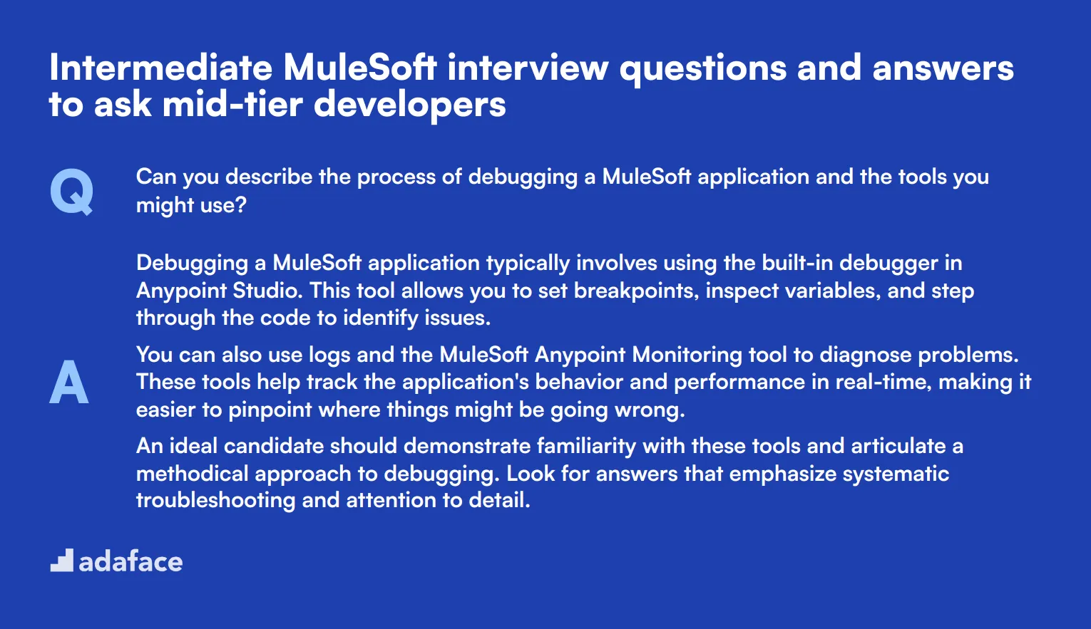 10 intermediate MuleSoft interview questions and answers to ask mid-tier developers