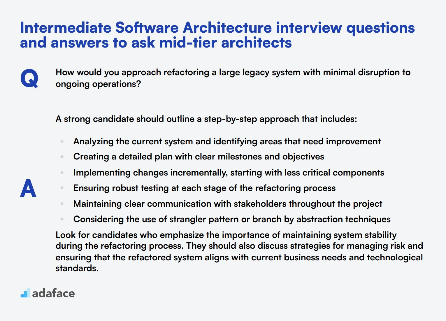 10 intermediate Software Architecture interview questions and answers to ask mid-tier architects