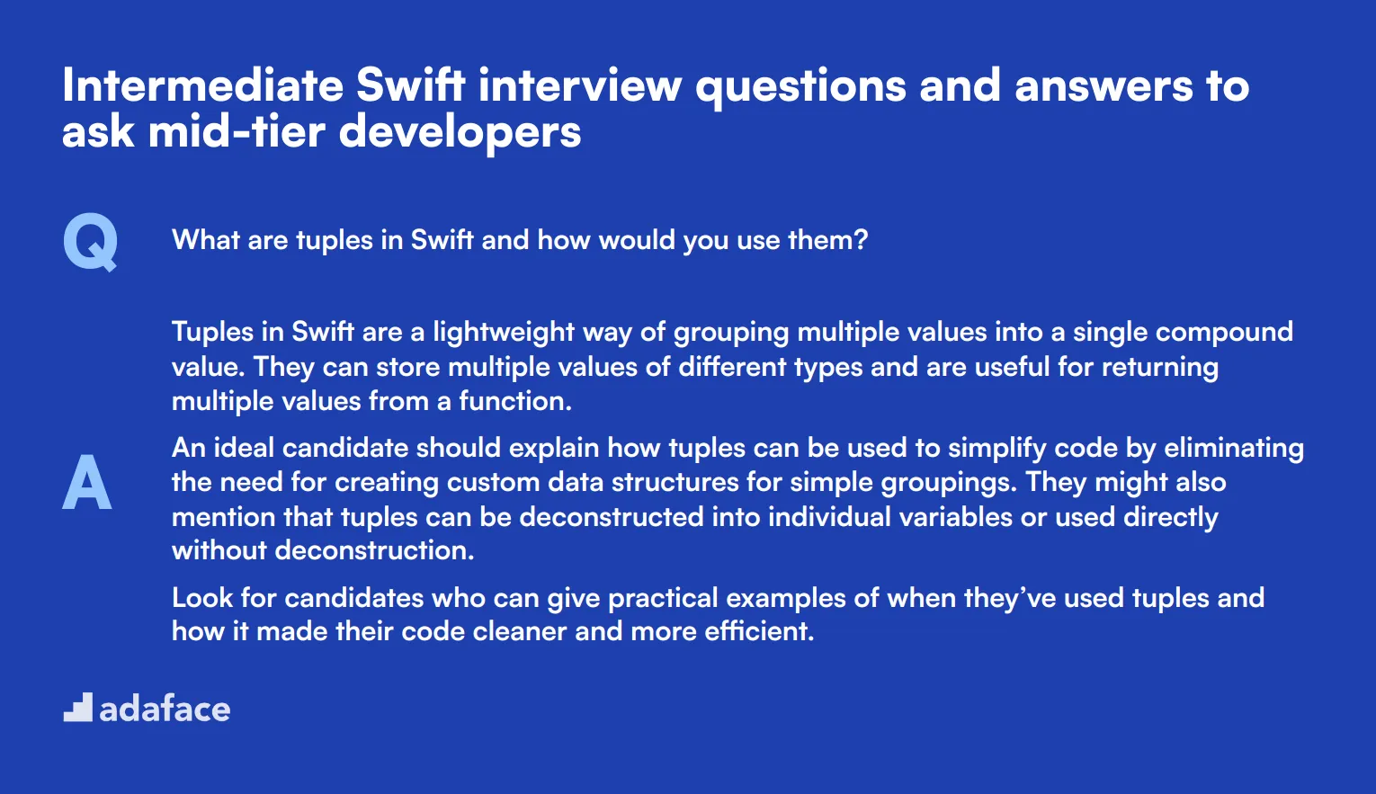 10 intermediate Swift interview questions and answers to ask mid-tier developers