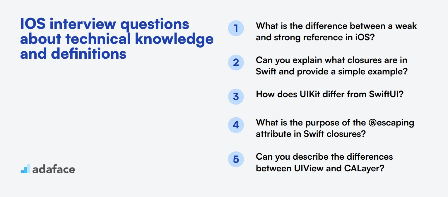 12 iOS interview questions about technical knowledge and definitions