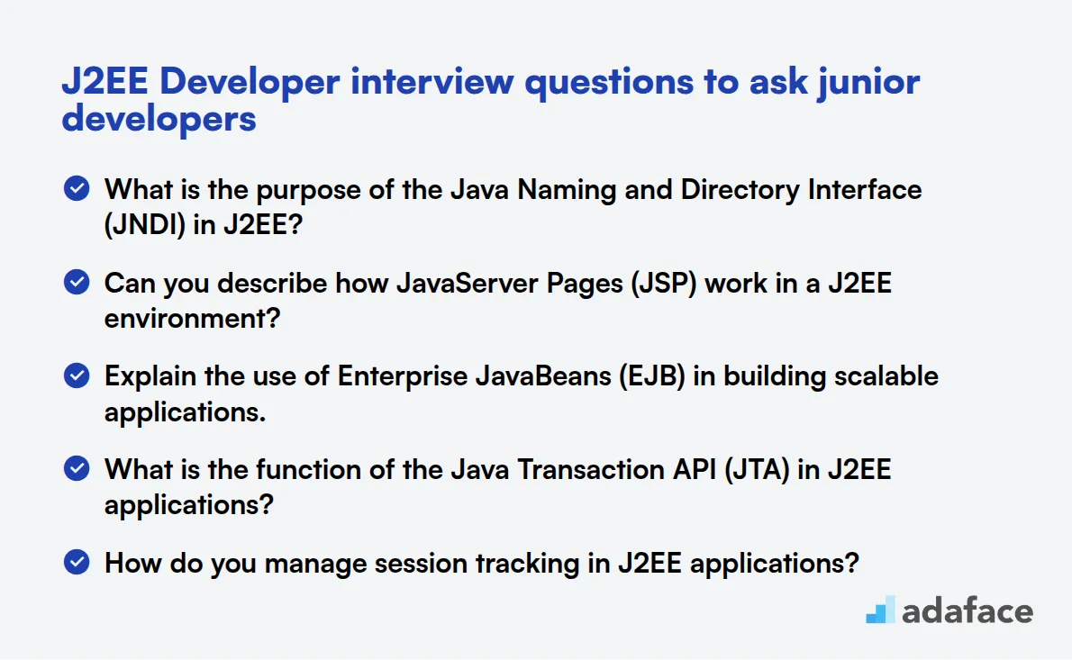 20 preguntas de entrevista para desarrolladores J2EE para preguntar a desarrolladores junior